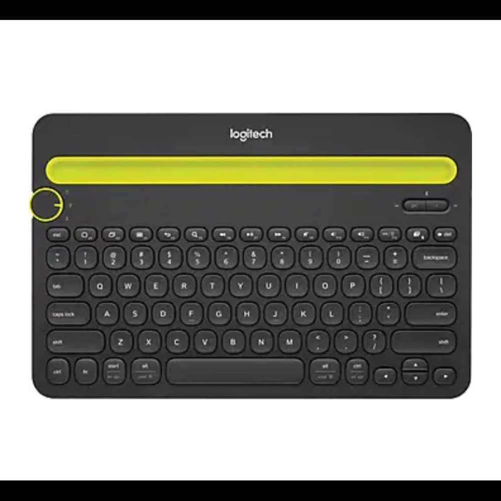Logitech K480 Wireless Bluetooth Keyboard, Multi-Device, Black